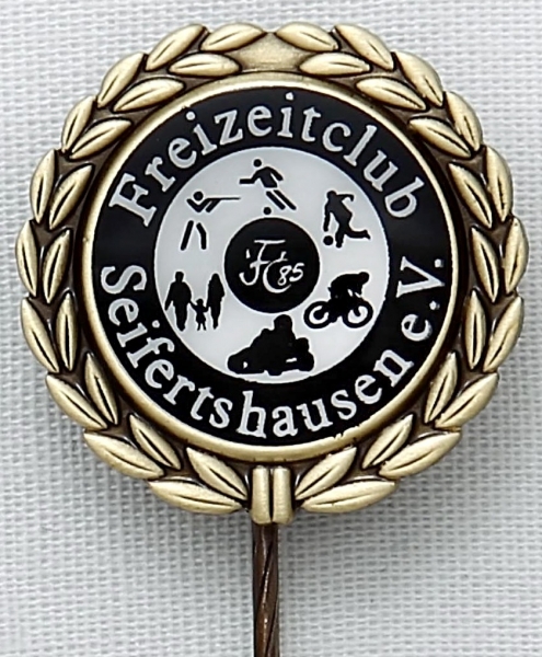 Anstecknadel Siebdruck Freizeitclub