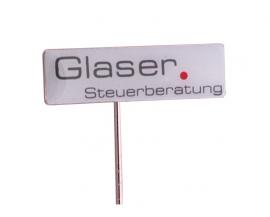 Anstecknadel Siebdruck Glaser