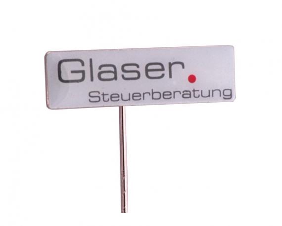 Anstecknadel Siebdruck Glaser