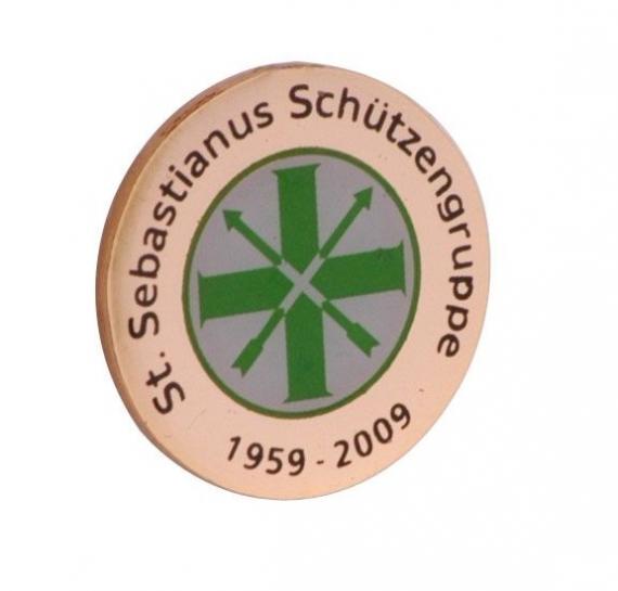 Pins Siebdruck Sebastianus